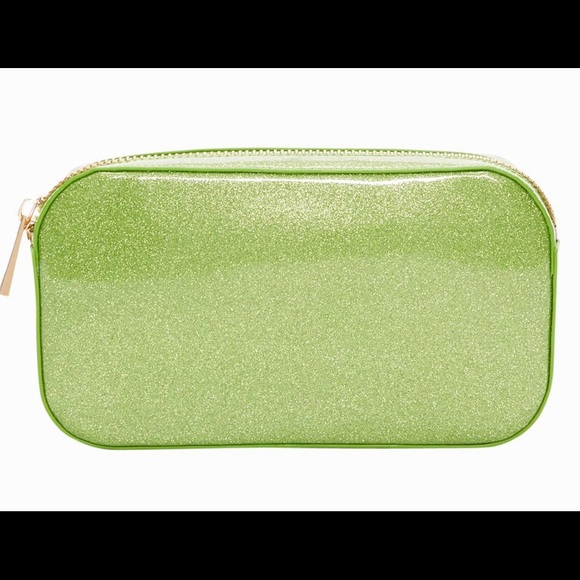 SOLD OUT! Stoney Clover Small Green Glitter Pouch - Picture 3 of 5